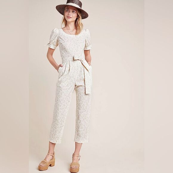 Gal Meets Glam for Anthropologie Iris Floral Jumpsuit 0 NWOT - Picture 1 of 15